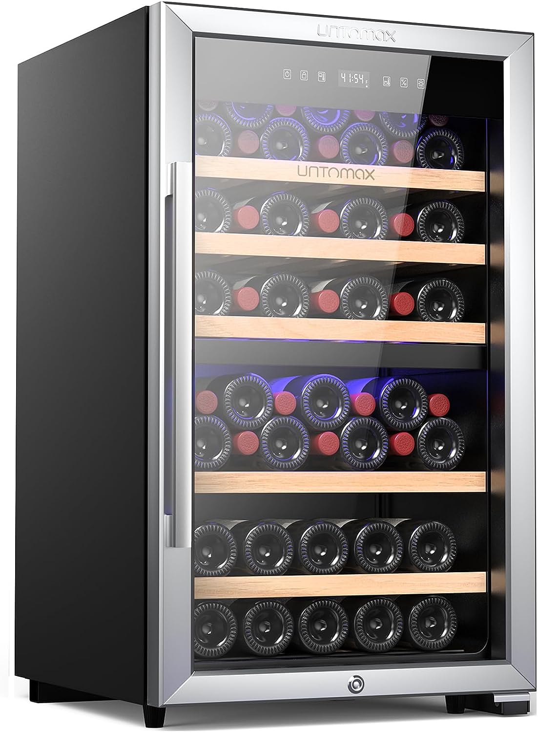 UNTOMAX 52 Bottles Wine Fridge Dual Zone