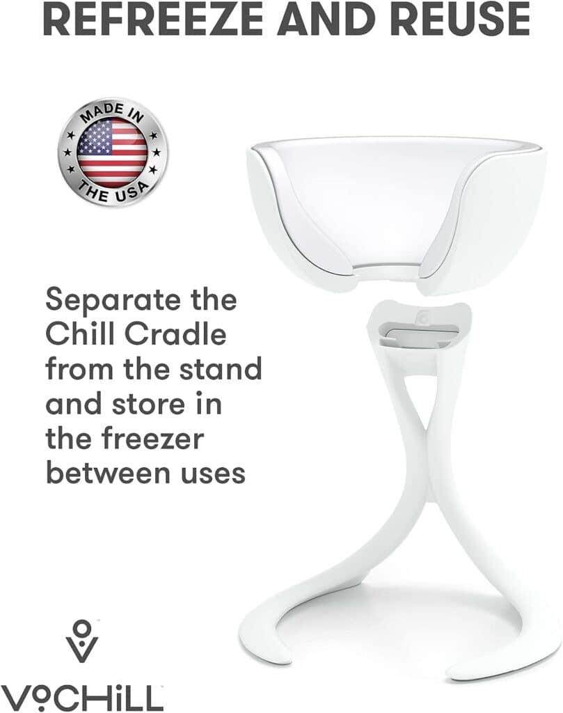 VoChill Stemmed Wine Glass Chiller | Keep the Chill Without Giving Up Your Glass | New Wine Accessory | Separable Refreezable Chill Cradle | Actively Chills Stemware | Stone, Single VoChill VoChill Stemmed Wine Glass Chiller | Keep the Chill Without Giving Up Your Glass | New Wine Accessory | Separable Refreezable Chill Cradle | Actively Chills Stemware | Stone, Single VoChill